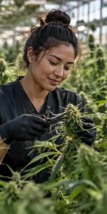Cannabis cultivation worker