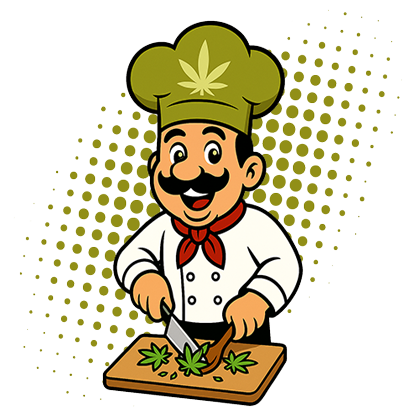 Chef 420 welcoming visitors to Stoner Snack